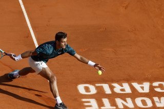 Lorenzo Musetti a battu Stefanos Tsitsipas KEYSTONE/EPA/SEBASTIEN NOGIER